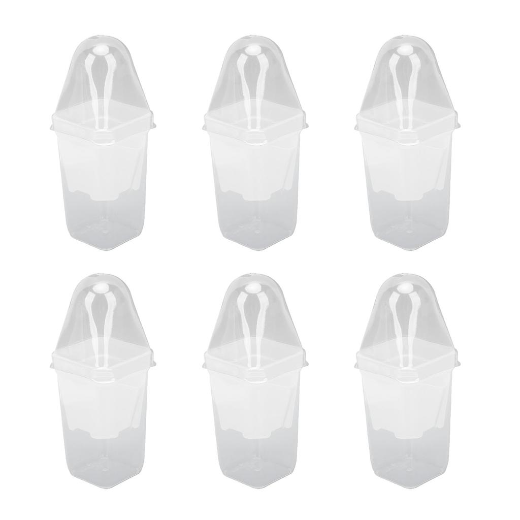 12PCS Plant Pots with Wicking System Transparent Double Layer Design Pots with Labels for Small Indoor Plants
