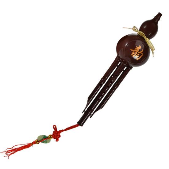 Interesting Imitation Bamboo Anti-break Mini Cucurbit Flute Antique Style Pretend Play Toy for Entertainment