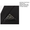 Rhinestone Pocket Square for Men Pre Folded Handkerchief Sparkling Pocket Square Fits Blazer Tuxedo Pockets for Wedding Dating Formal Attire