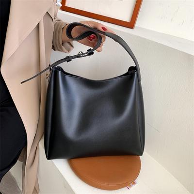 Quality Women 2Pcs Tote Bags Large Capacity Shopper Shoulder Bag Pure Color Wide Strap Soft PU Leather Female Handbags CLE