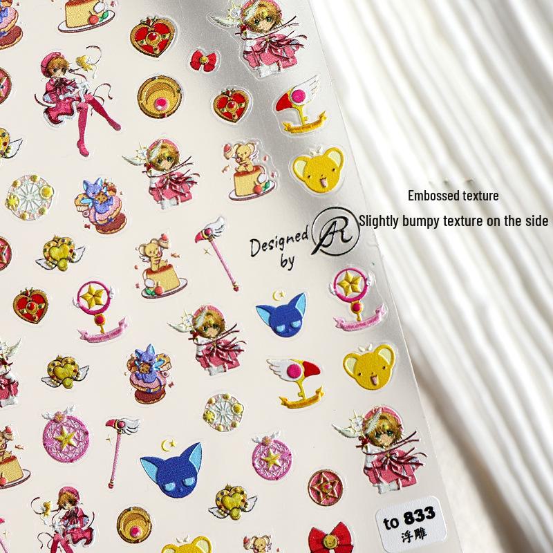 Sailor Moon Battle Suit Nail Stickers - Decorative Nail Accessories