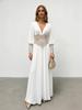 2026 European & American Fashion Casual Loose Evening Gown with Nail Drill Mesh
