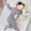 Children's Long Sleeve Modal Romper & Sleeping Bag - Split-Leg Anti-Kick Quilt for Spring & Autumn