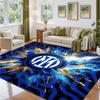 Borussia Dortmund Design Crystal Velvet Rug Soft Decorative Mat for Bedroom Entrance