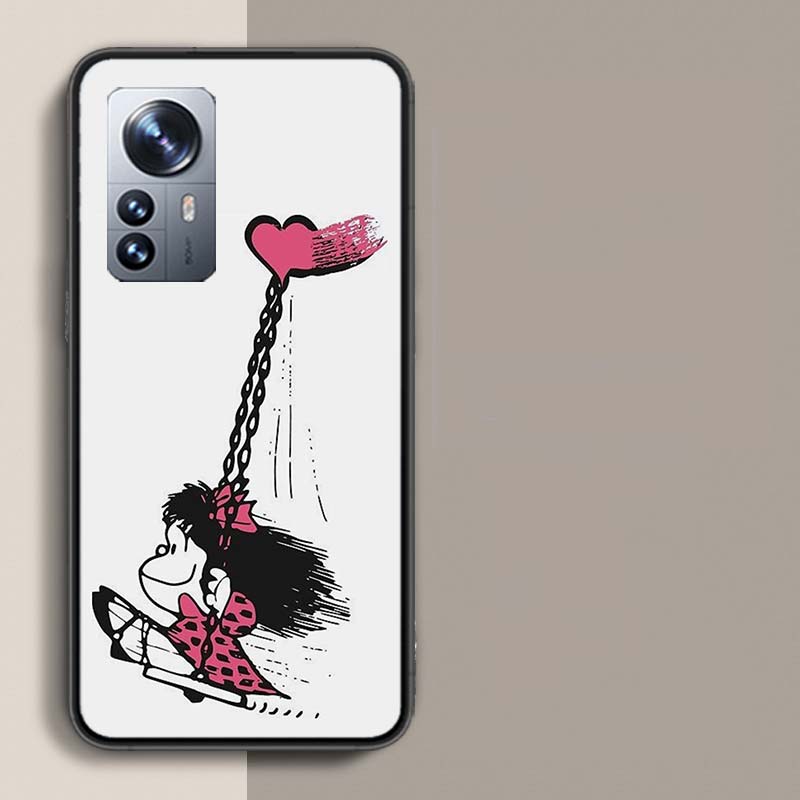 Mafalda Cartoon Phone Case For Xiaomi Mi 13 12T Poco F7 Pro 14 Ultra 15 Pro 12X 12 9 8 Lite 5G 11T 11i 10 10T Pro Capa Coque