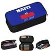 Haiti EST. 1804 Independence Haitian Flag Pencil Cases for Students School Pen Box Pencil Bag Large Storage Pencil Pouch