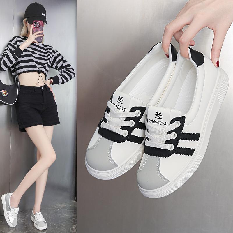 ins Korean version of flat shoes women's summer new versatile student breathable sports board shoes popular casual women's shoes Q65