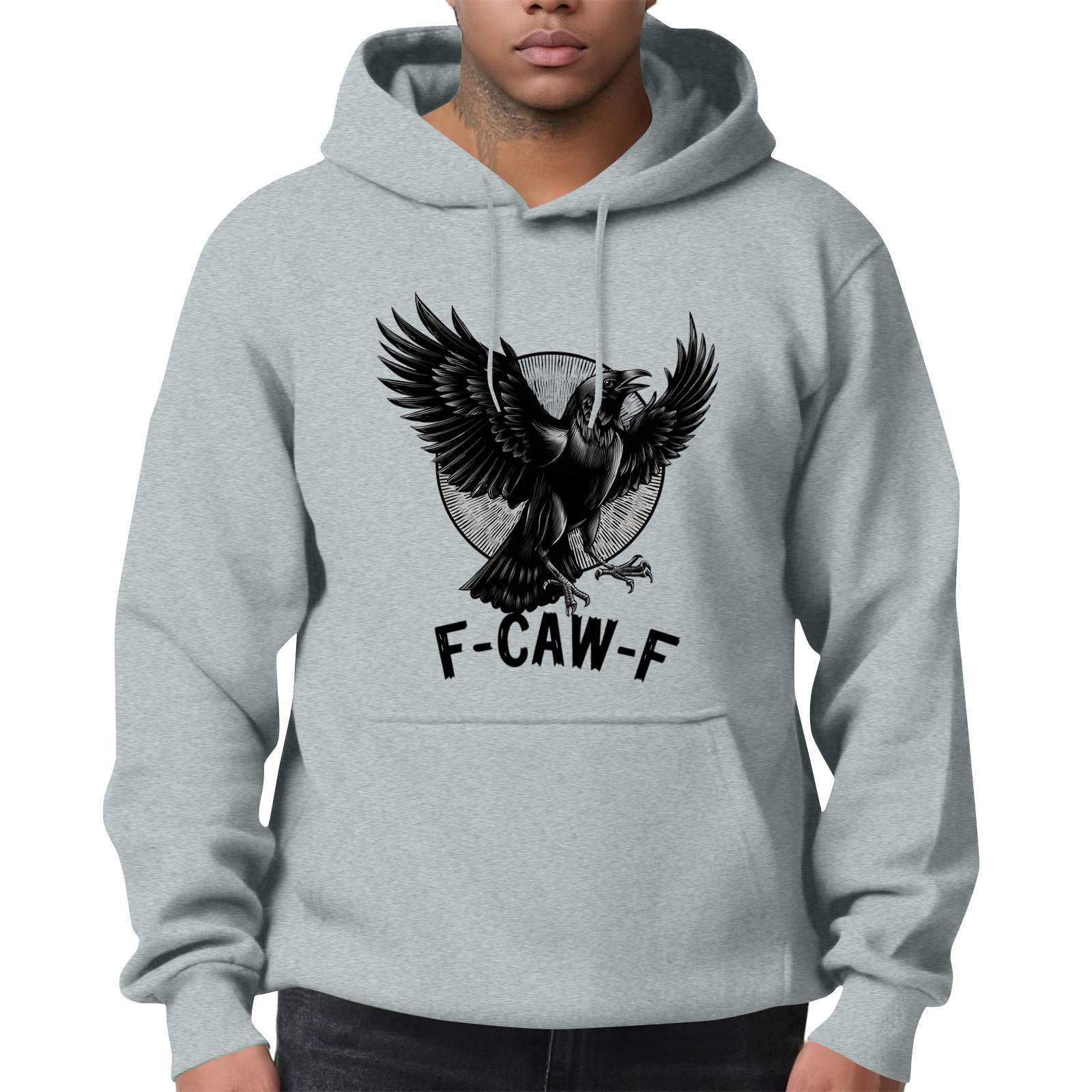 

Мужская модная повседневная толстовка с длинным рукавом, однотонная, с капюшоном L