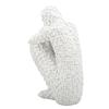 Abstract Mosaic Sculpture White Resin Eco Friendly Bookend Function Thinker Mosaic Statue for