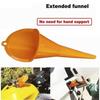 Car Long Stem Funnel Gasoline Oil Fuel Filling Tools Anti-splash Plastic Oil Funnel Motorcycle Refueling Tools Auto Accessories