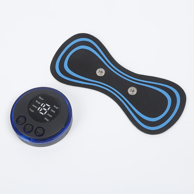 1PC LCD Display Neck Massage Electric Massager Mini Cervical Back Patch Stimulator Massager Mat Portable Gel Pad Stickers Slim