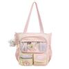 New Sweet and Cute Girl Ulzzang Cartoon Ita Bag Preppy Style Large Capacity Hand Tote Bag Casual One-shoulder Crossbody Bag