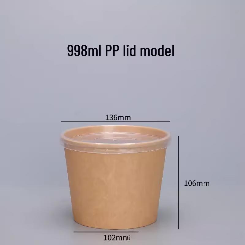 Disposable Kraft Paper Soup Containers