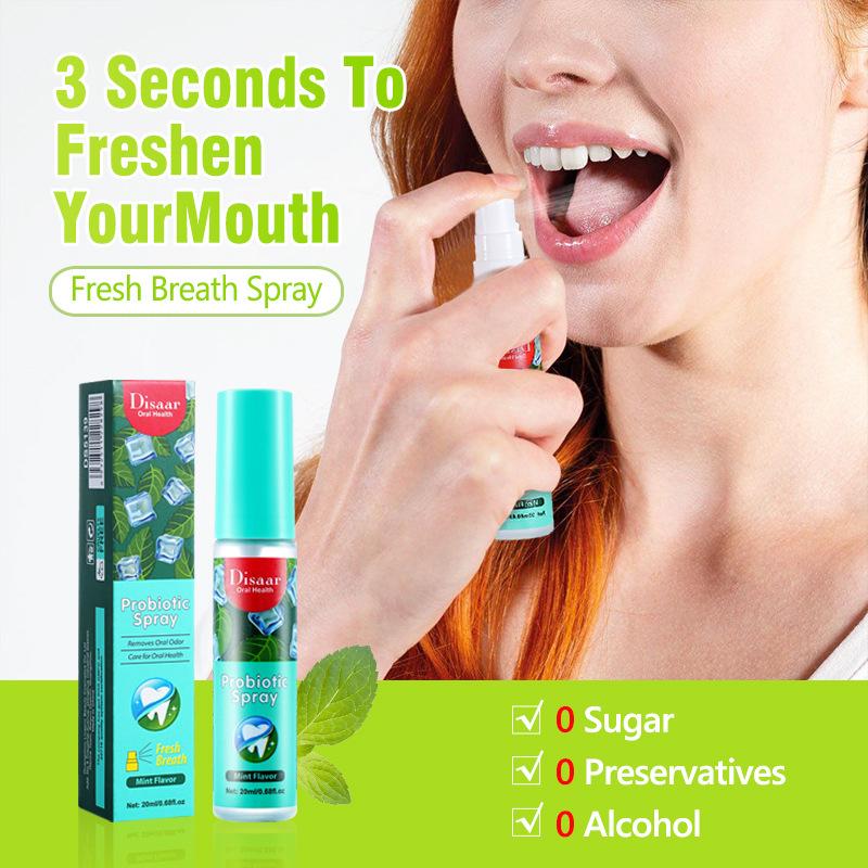 Mint Fresh Breath Spray - 20ml, Sugar-Free, Alcohol-Free, Preservative-Free