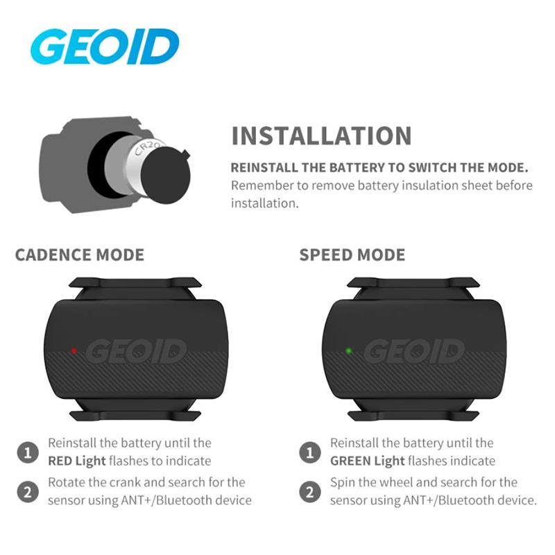 GEOID CS600 Speed Cadence Sensor Wireless GPS Computer ANT Bluetooth Dual Protocol Sensor For Garmin Wahoo Bryton Speedometer