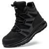 New Fashion 2024 Plus Size 37-50 Men Work Safety Boots Shoes Anti Smashing Male Sneakers Steeli Toe Cap Outdoor Footwear