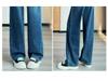 Women's High-Waist Slim Straight-Leg Dark Blue Jeans - Autumn 2025 Retro Versatile Style