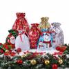 35PCS Christmas Gift Wrapping Pouches with Tags Xmas Present Wrapping Bags Xmas Present Bags for Presents Gift & Christmas Party