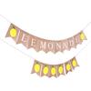 Birthday Party Baby Shower Burlap Summer Lemon Banner Party Decoration Bunting Garland Flag Layout