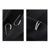 Stylish Geometric Ear Hangers with Sparkling Diamonds Portable Accessory for Fashionable Women Daily Casual Wear