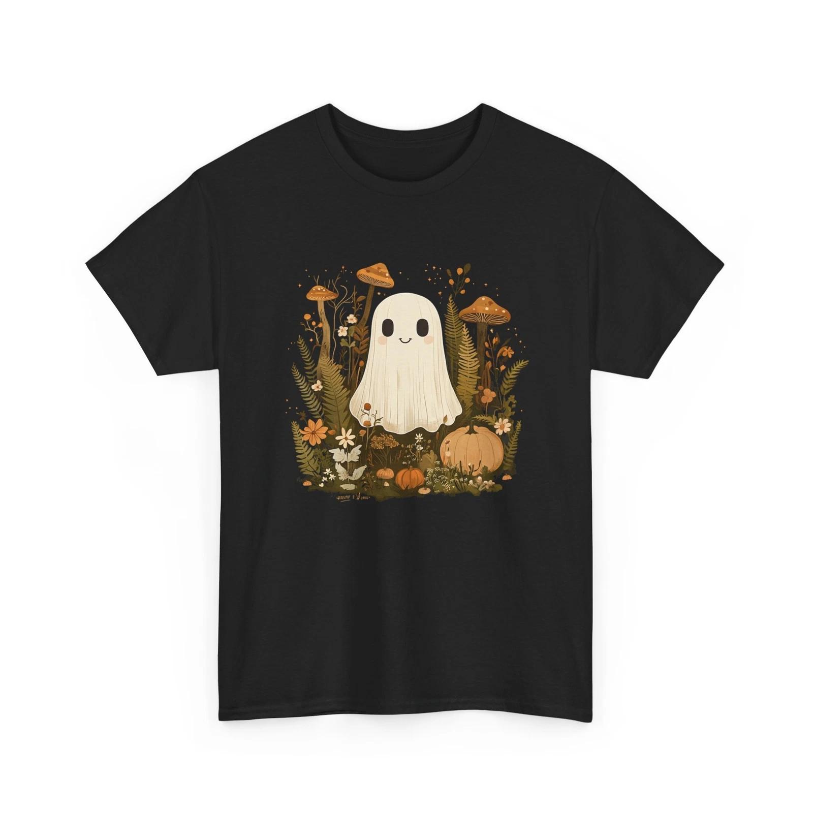 Halloween Spirit T-Shirt | Spooky Ghost Lover Tee | Haunted Graphic Shirt S