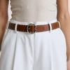 Double Row Rivets Studded Waist Belt PU Leather Waistband Punk Waiststrap Corset Belt for Women Girl Daily Outfit