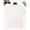Cute Milk Tea Print Kids Crewneck Tee, Lightweight Comfort Casual Short Sleeve Summer Kids Top