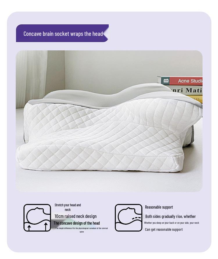 Poduszka na kark z pianki memory w kształcie motyla - Ergonomiczna poduszka wspierająca odcinek szyjny