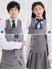 Children's Academic Style School Uniform Set: Primary School Vest & Kindergarten Short Sleeve for Back to School Photography