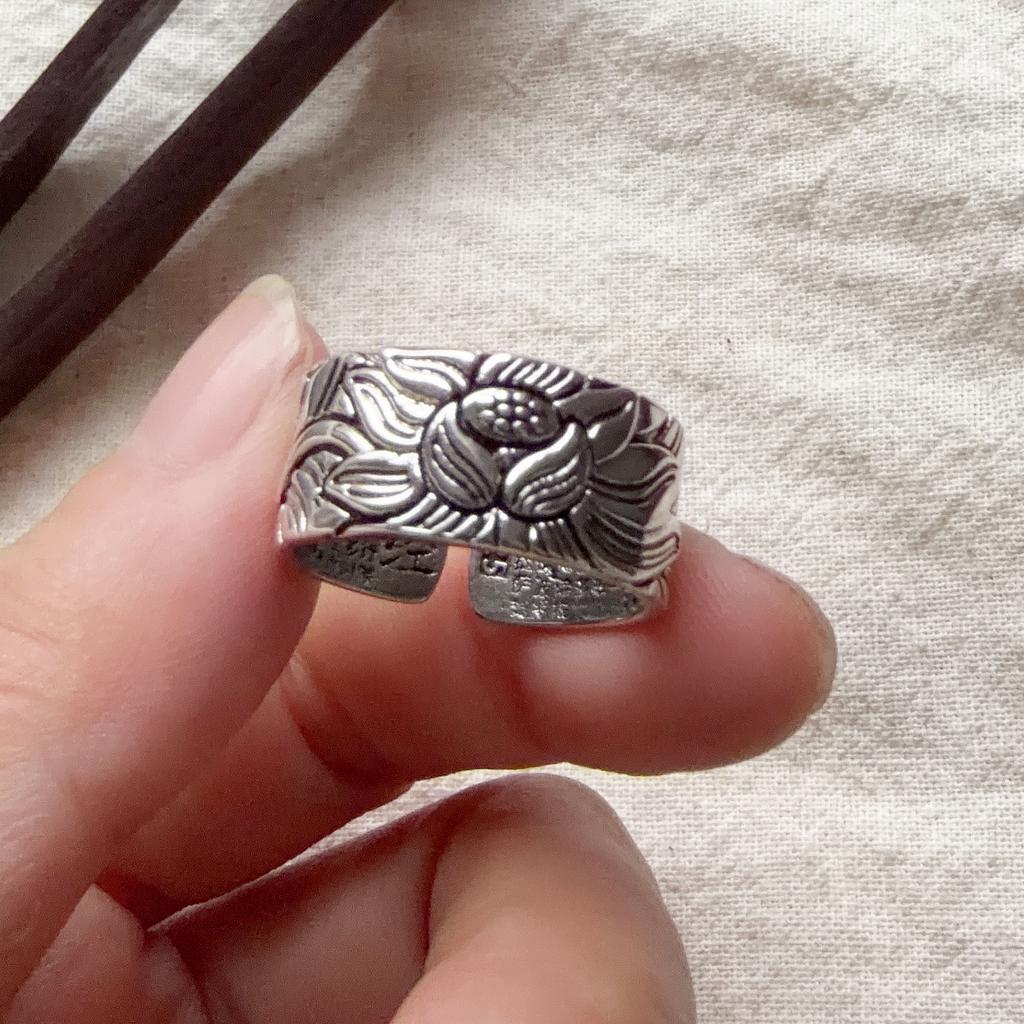Xiaomi 925 Sterling Silver Rings For Women Geometric Fine Jewelry Finger Adjustable Wide Horse Star Ring For Party Birthday Gift