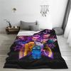 Kpop Demon Hunter Huntrix Girls Warm Soft Blanket Travel Plush Throw Blanket Novelty Couch Bed Flannel Bedspread Sofa Bed Cover