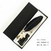 Retro Feather Pen Goose Feather Pen Ink Pen Dip Water Metal Fountain Pen Set Birthday Gift Box School Supplies Stationery