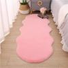 Plush Soft Fur Carpet Imitation Rabbit Hair Bedside Anti -Skid Mat White Bedroom Floor Decor Living Room Sofa Area Irregular Rugs 