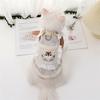 Spring and Summer Pet Dog and Cat Cartoon Vests, Clothes, Skirts, D-button, Dog Leash, Cat Chest Straps