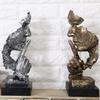 Exquisite Silence is Golden Thinker Statue Figurine Handcraft Entrance Objects