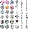 NEW 925 Silver Charm Fit Exquisite Bracelet Accessories Women Jewelry Spring Blossoms Series Cannibal Flower Rose