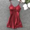 Women Sexy Lace Pad Lingerie Nightwear Underwear Robe Babydoll Sleepwear Dress