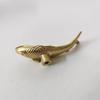 Goldfish Shape Solid Brass Retro Knobs Door Handles Cabinet Wardrobe Drawer Pulls Single Hole Home Furniture Hardware