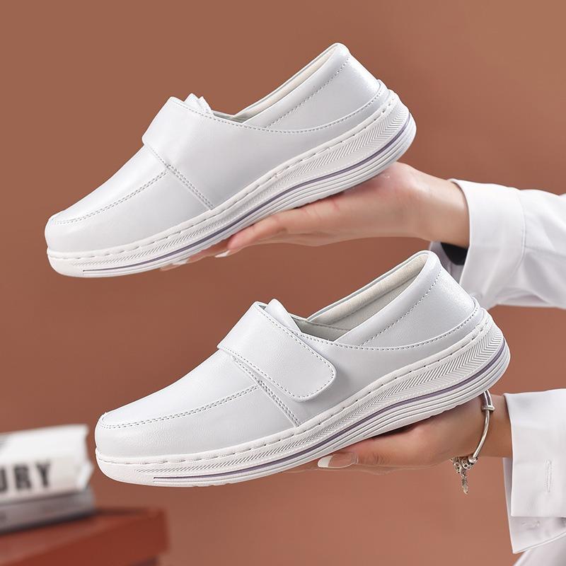 Nurse shoes women's summer soft sole breathable deodorant non-slip not tired feet thick sole heightening medical work shoes white shoes