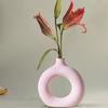 Hand Crafted Ceramic Donut Shaped Vase | for Unique Home Décor