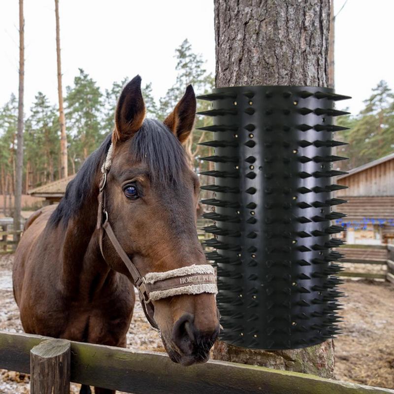 Horse Scratcher Livestock Scratch Brush Massage Grooming Brush Cow Brush Cattle Brush Horse Cow Scratcher Brush for Horse Cattle