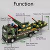 1:32 Military ATTACK-11 Drone Launch Car Tank Transport Model Toy Diecast Metal Doors Opened Sound Light Models for Kids Gifts