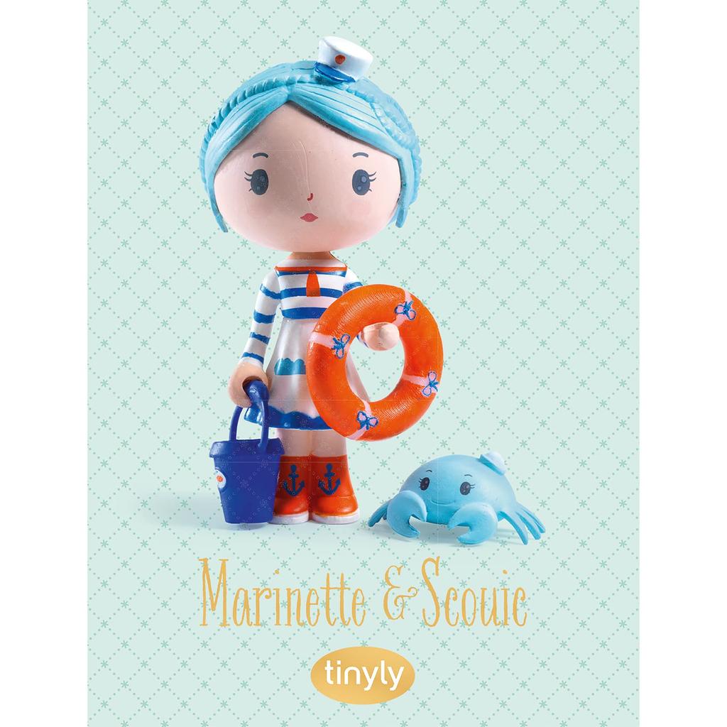 DJECO Tinyly Teeny Marinette Squick Mini Play Nordic Style Stylish Montessori for Girls Ages Kindergarten and School Entrance Sports Autumn Nights &
