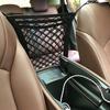 Auto-opbergnetzak tussen stoelen Autoverdeler Huisdierbarrière Rekbaar Elastisch Mesh Bag Organizer Auto-accessoires