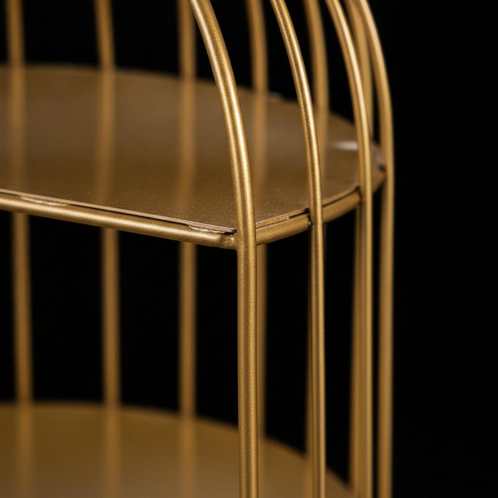 Birdcage Dessert Rack Decorative Cake Stand Metal 3Tier for Hosts, Culinary