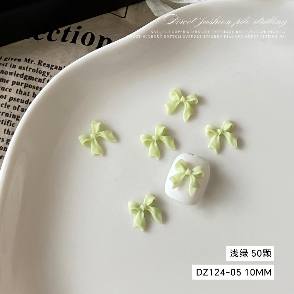 Internet Celebrity Hot Bow Nail Accessories Japanese Sweet Simple Three-dimensional Ribbon DIY