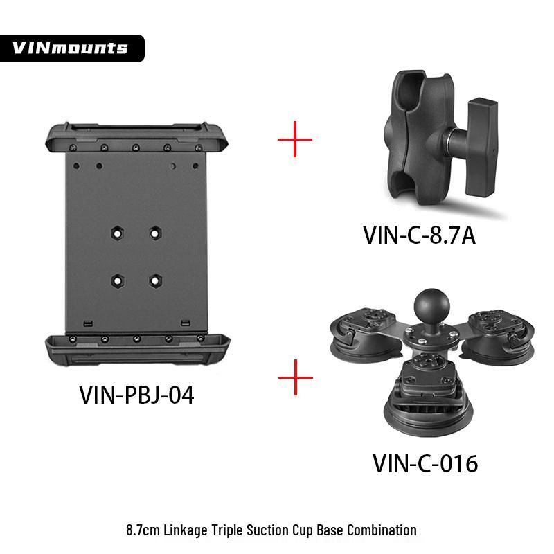 

Держатель для планшета для строительной техники с тремя присосками и защитой от тряски, подходит для планшетов 7-14 дюймов, пыле-, водо- и ударопрочная конструкция с усиленной силой всасывания