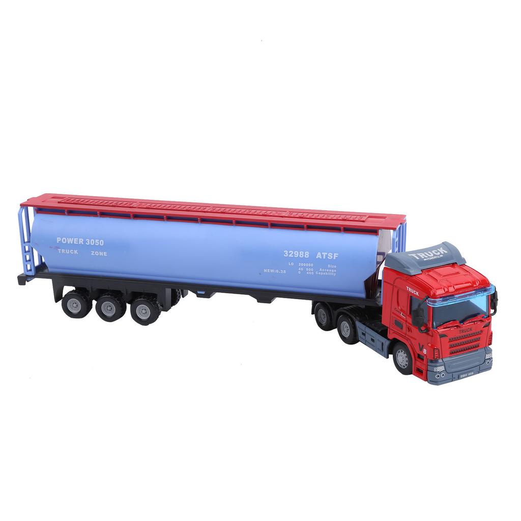 1:43 Engineering Tank Container Truck Model Toy PullBack Highly Simulation Children Vehicle Toy(Red