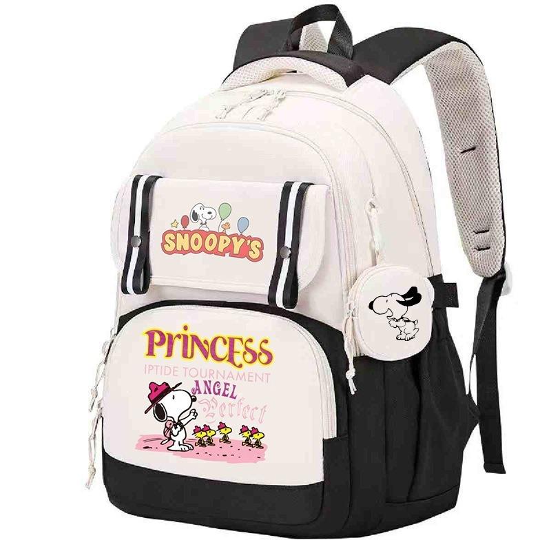 Large Capacity Schoolbag with Shoulder Strap; Student Three-piece Pencil Case Set