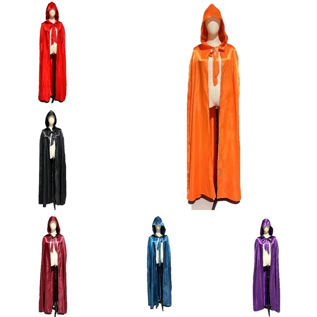 Halloween Hooded Cloak Robe Cape Party Vampire Cosplay Costume Clothing Perform